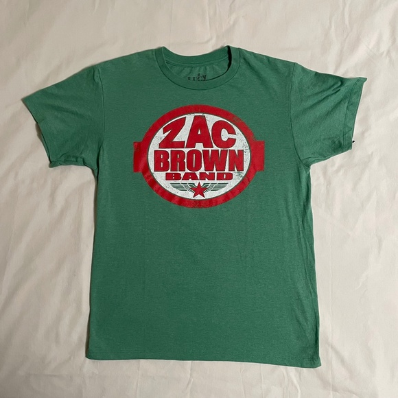 Small Zac Brown Band T-Shirt. Green. In great condition with no holes or stains. - Picture 1 of 5